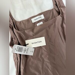 Babaton Satin Brown Bodysuit